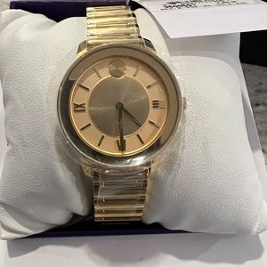 Movado bold watch gold